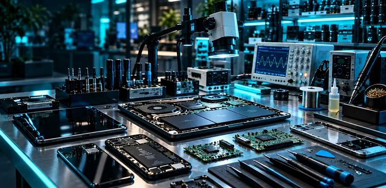 Elektronik kart onarımında teknik atölye görseli